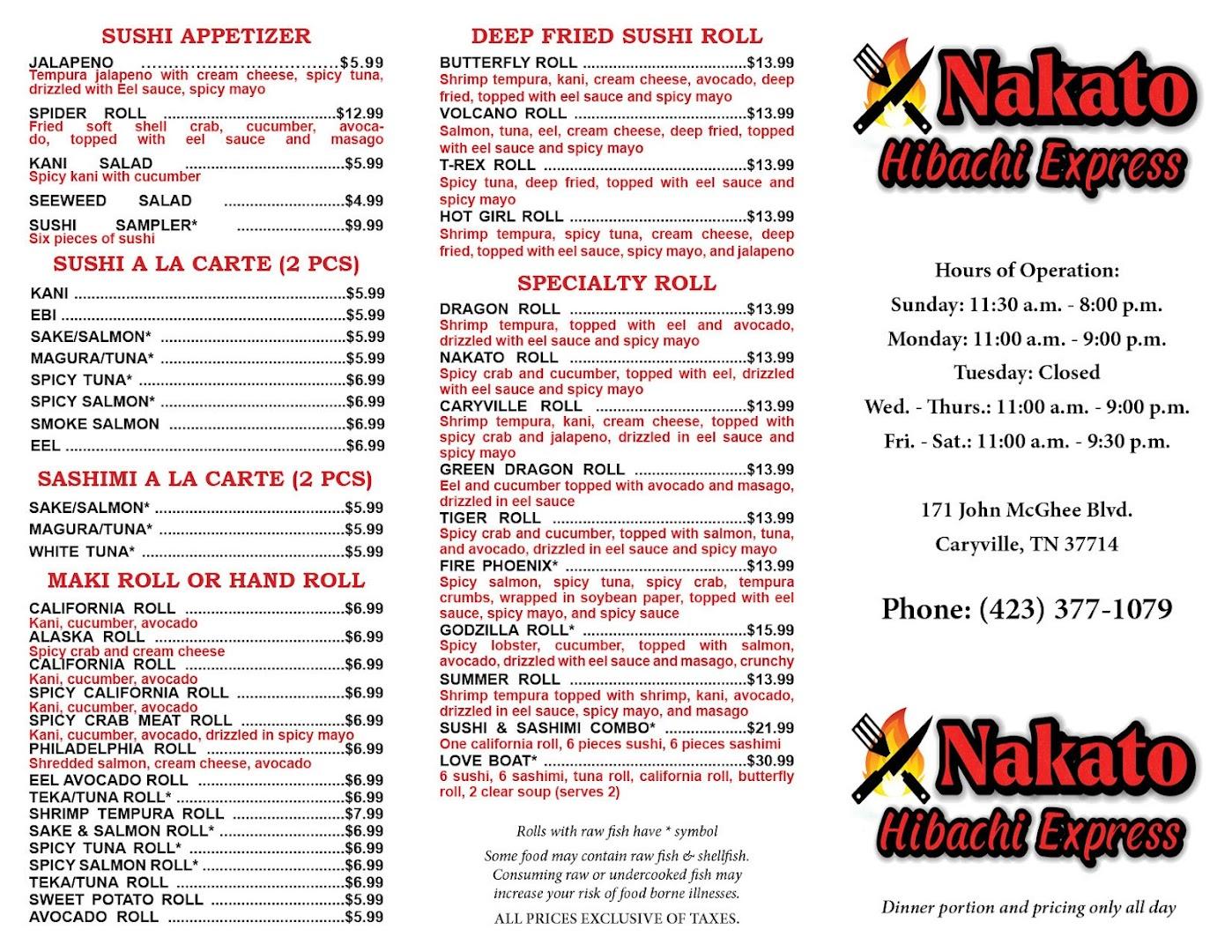 Nakato hibachi express